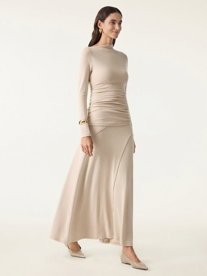 OGLmove Pull-on Flared Maxi Skirt