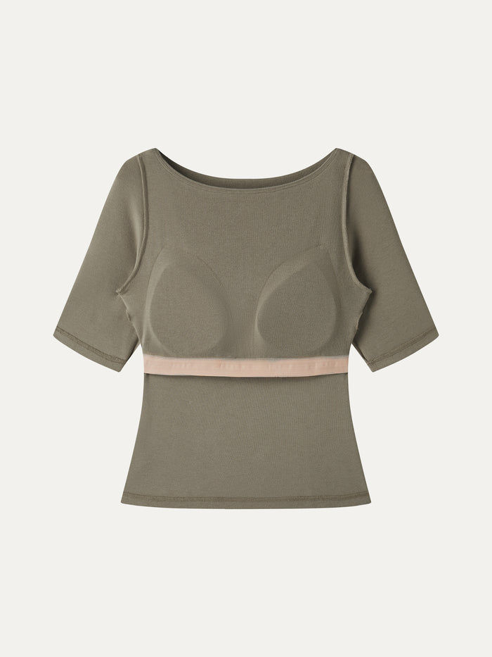 OGLmove Eco-Mousse® Elbow Sleeve Bra Top