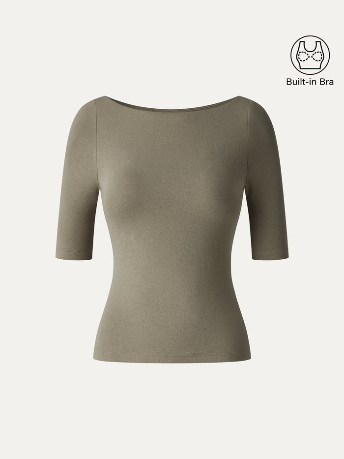 OGLmove Eco-Mousse® Elbow Sleeve Bra Top
