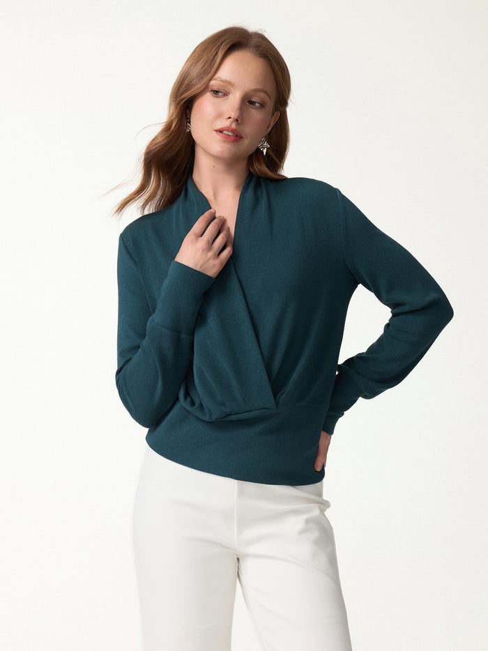 OGLmove Eco-Mousse® Long Sleeve Banded Hem Top