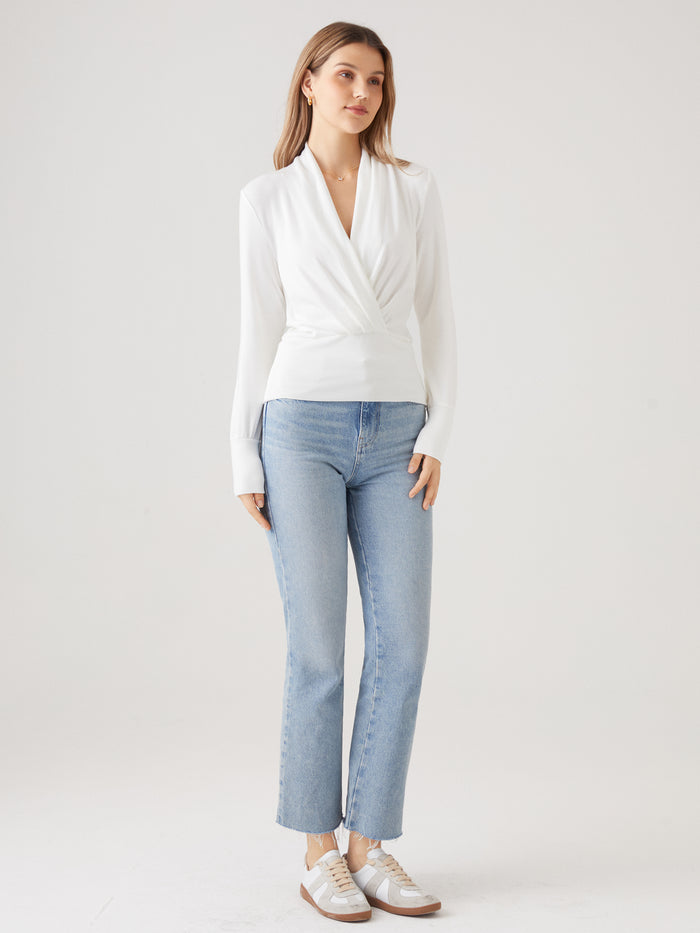 OGLmove Eco-Mousse® Long Sleeve Banded Hem Top
