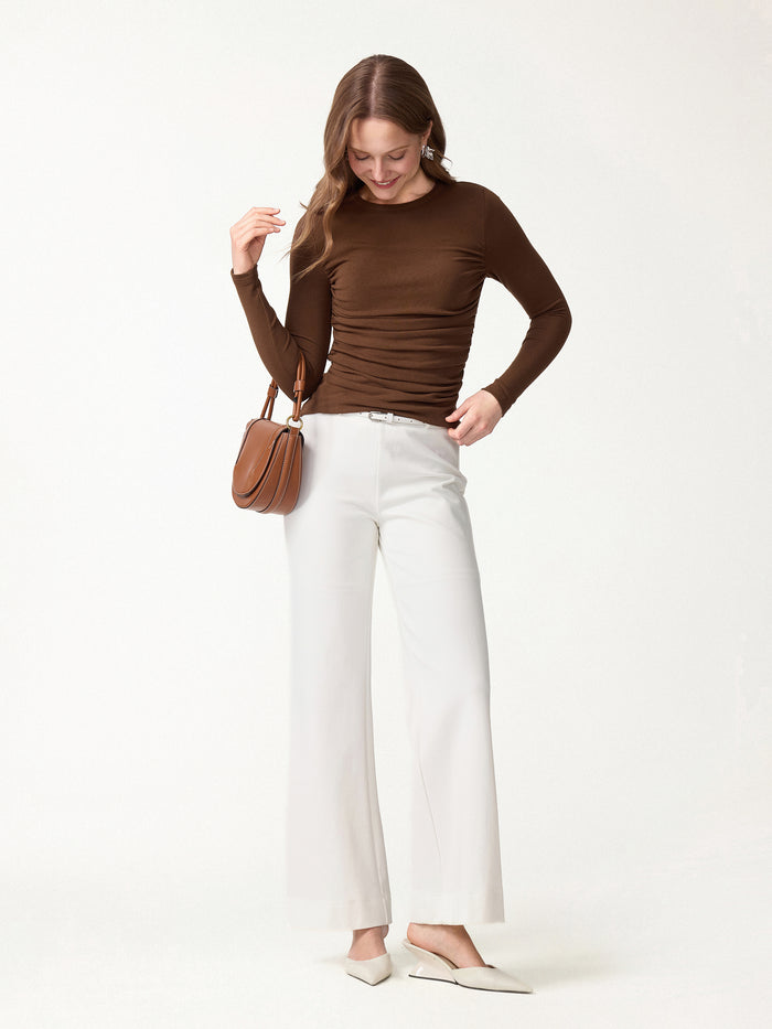 OGLmove Eco-Mousse® Long Sleeve Open-Back Bra Top