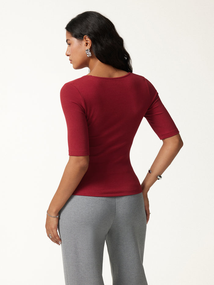 OGLmove Eco-Mousse® Elbow Sleeve Bra Top