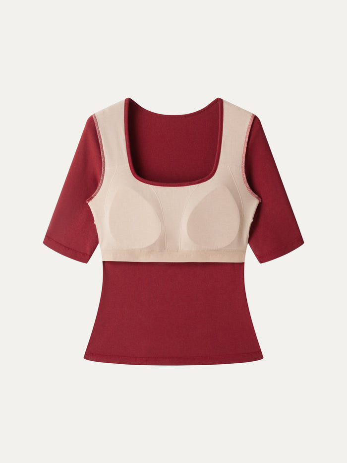 OGLmove Eco-Mousse® Elbow Sleeve Bra Top