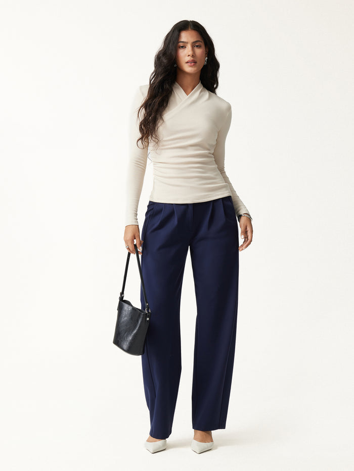 OGLmove Eco-Mousse® Long Sleeve Ruched Top