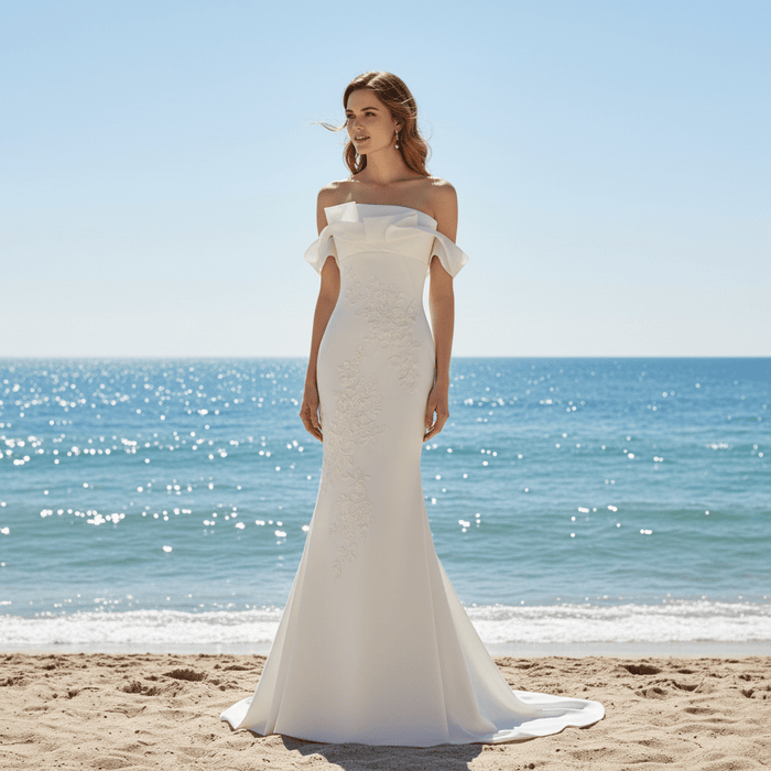 Elegant Mermaid Wedding Dresses Off-the-shoulder - Rosymae