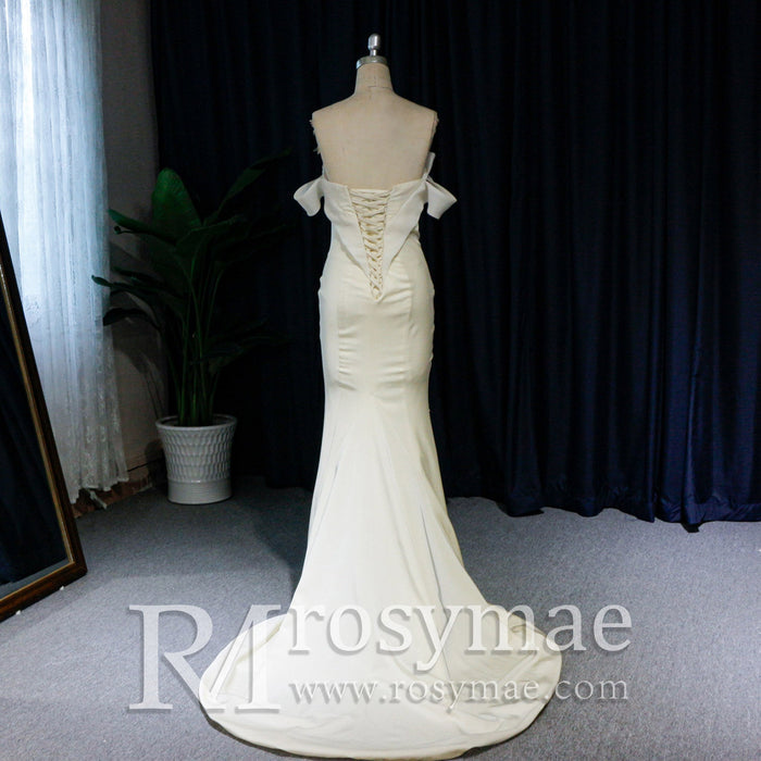 Elegant Mermaid Wedding Dresses Off-the-shoulder - Rosymae