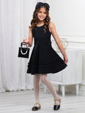 Elegant Ruffled Tier & Bow Accent Dress by Kids Couture Mia Belle Girls