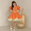 Elegant Satin Flower Girl Dress for Girls Wedding Party M056