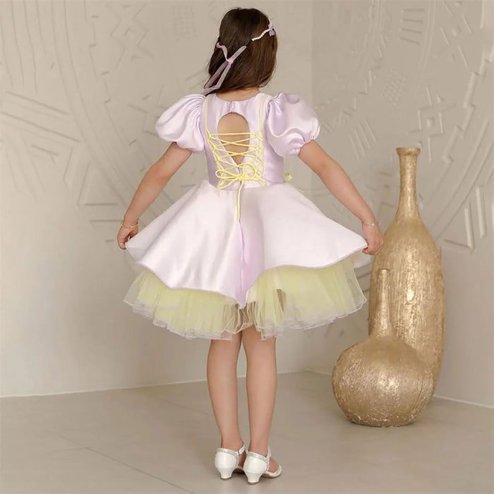 Elegant Satin Flower Girl Dress for Girls Wedding Party M056