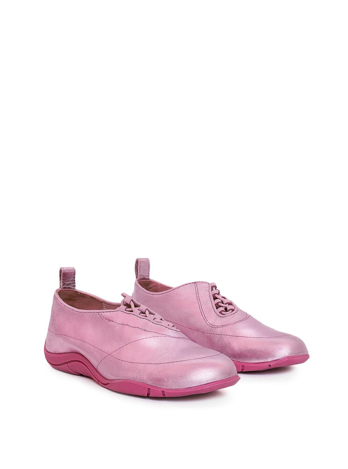 EF x Maguire Shoes COMING SOON - Eliza 24/7 Trainer in Pink Metallic