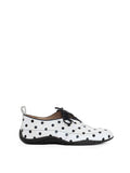 EF x Maguire Shoes COMING SOON - Eliza 24/7 Trainer in White Polka Dots