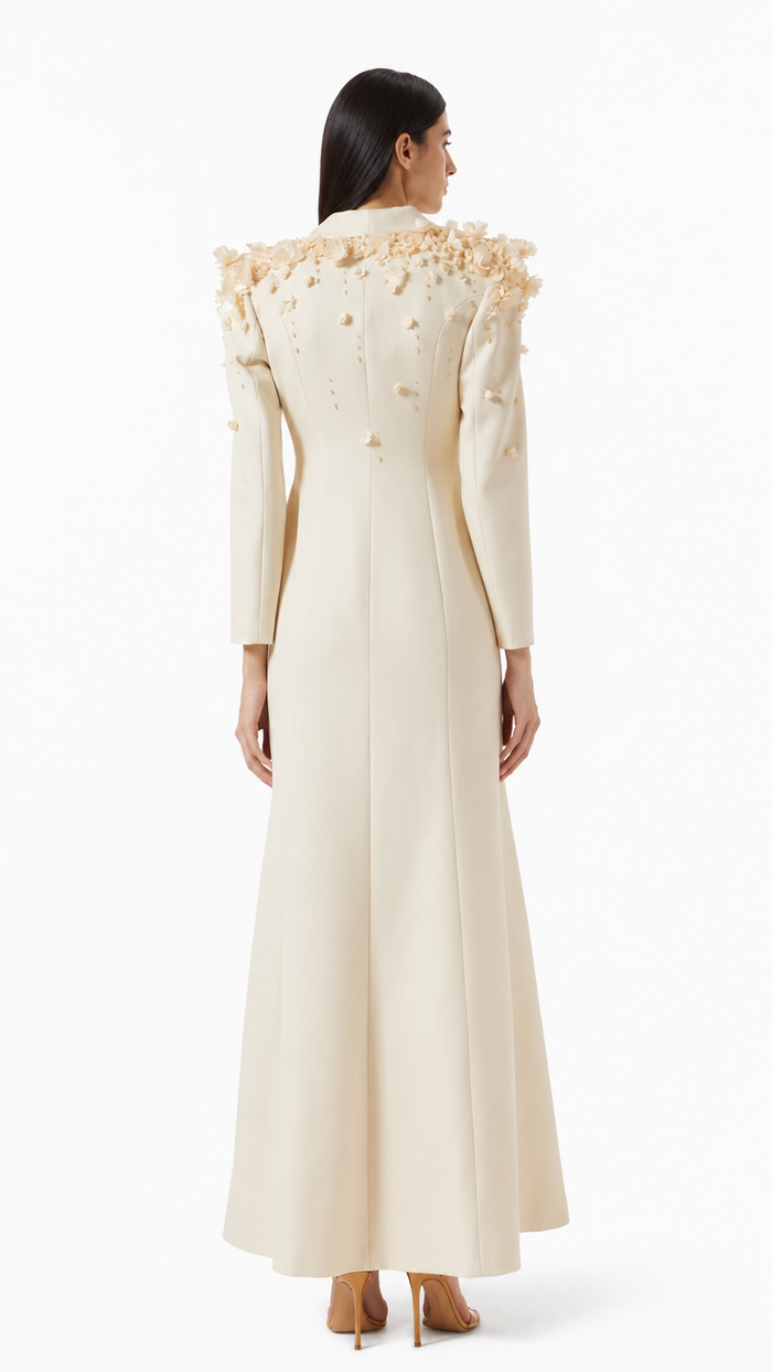embellished shoulder tailored gown – Joller