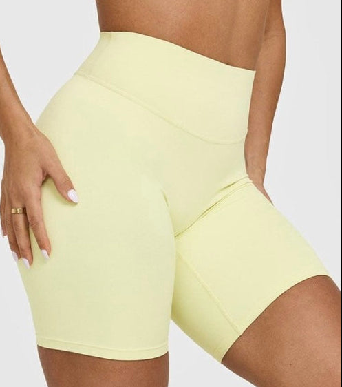 Embody Booty Shorts - Butter Yellow -  Size S
