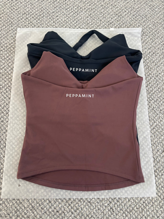 Embody Halter Tank - Hazelnut - Size S