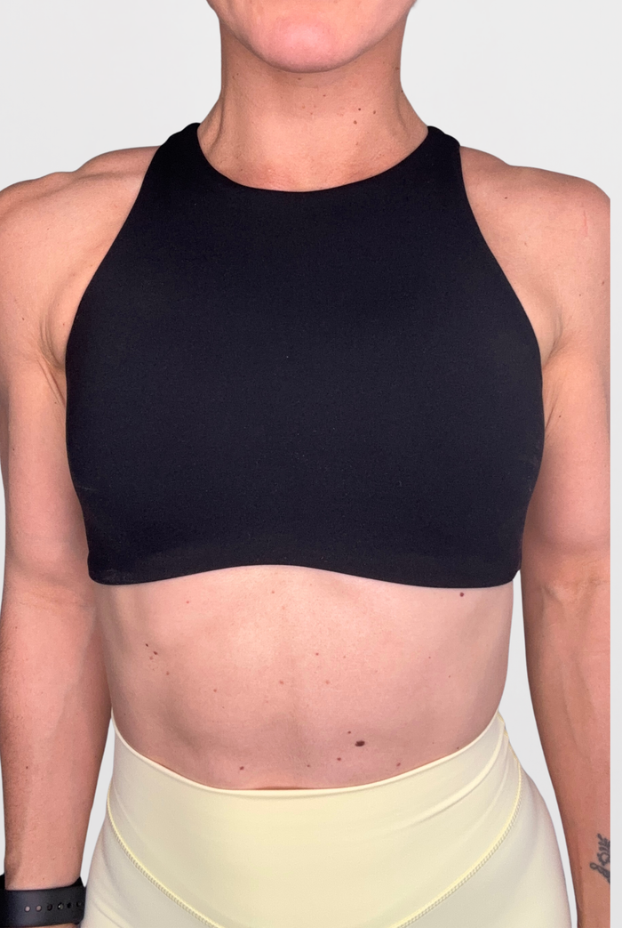 Embody High Neck Bra - Black - Size S