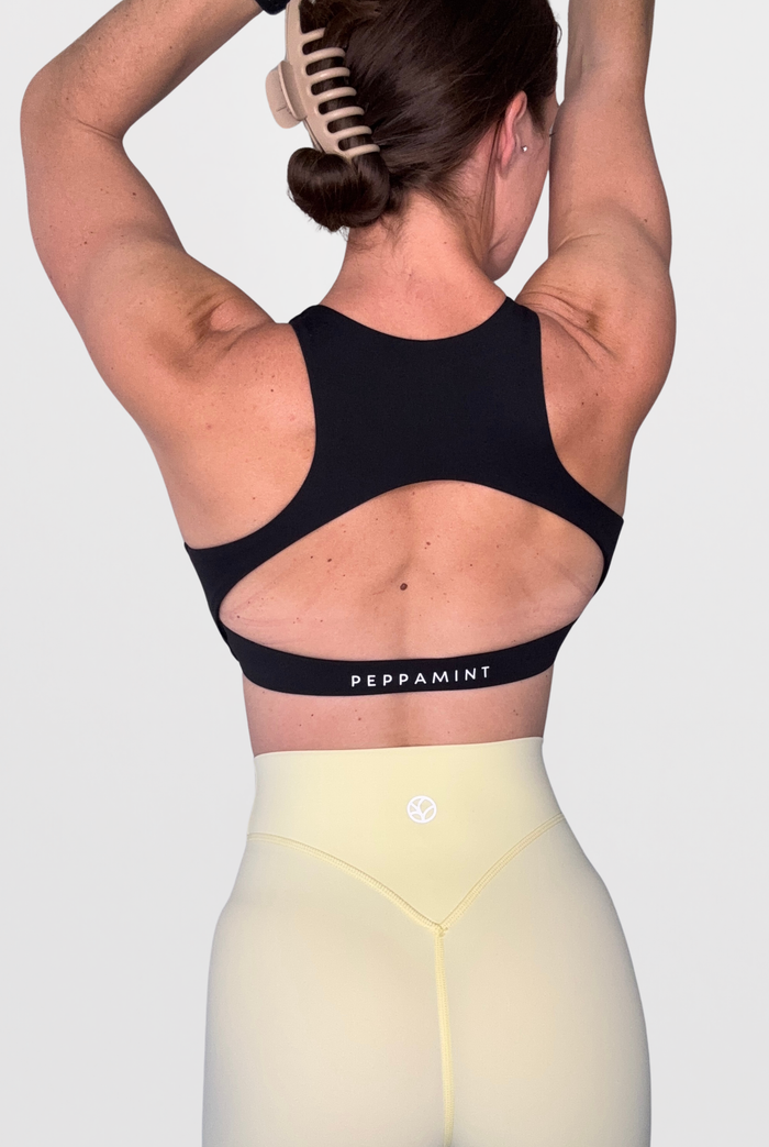 Embody High Neck Bra - Black - Size S