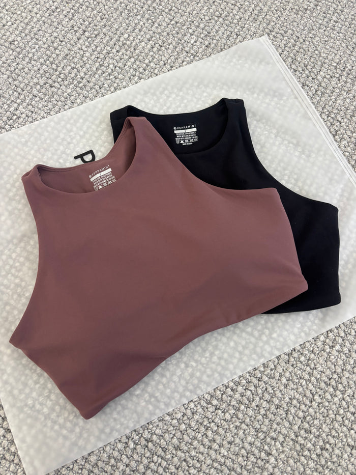Embody High Neck Bra - Black - Size S