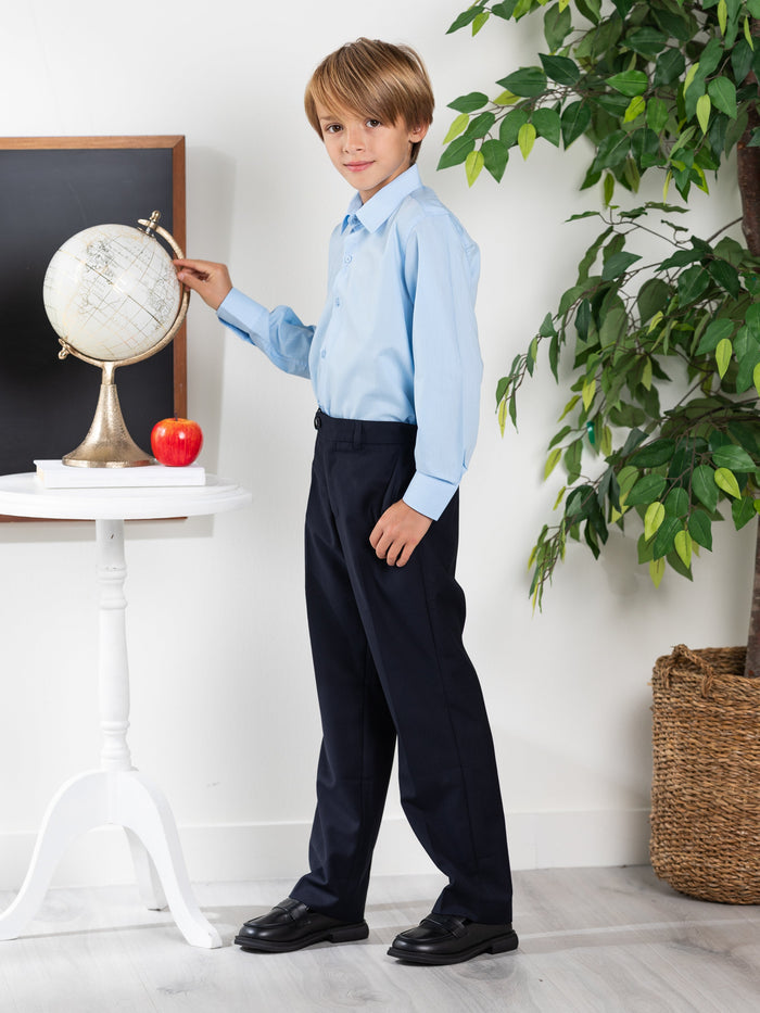 Essential Blue Button Down Shirt by Kids Couture Mia Belle Girls