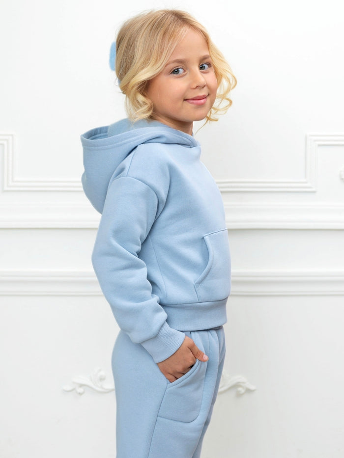 Essential Cozy Fleece Hoodie & Wide-Leg Sweatpant Set