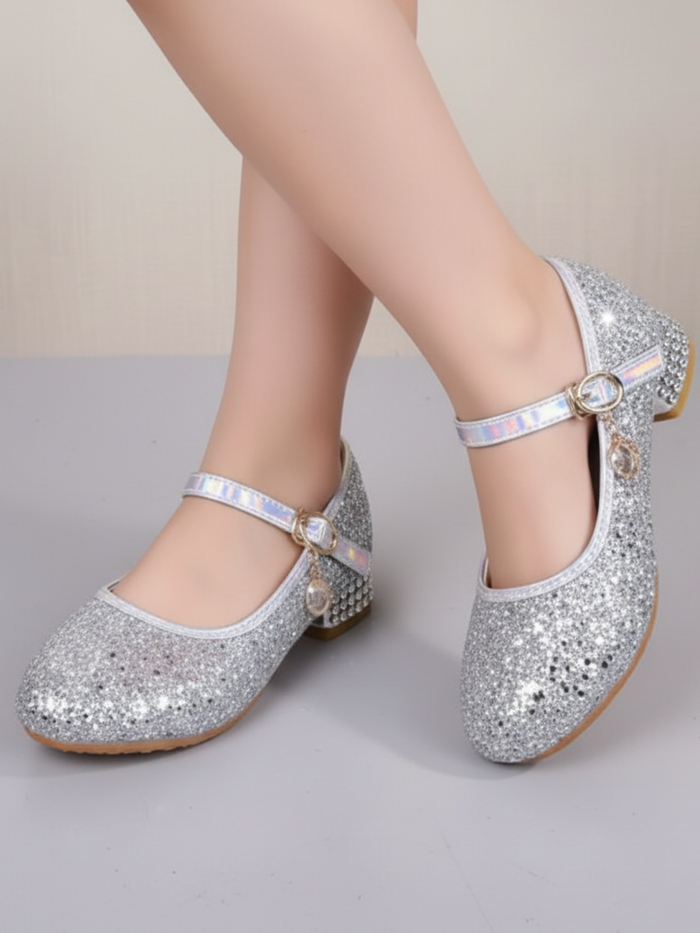 Fairytale Footwear Sequin Mary Jane Heels By Liv and Mia Mia Belle Girls