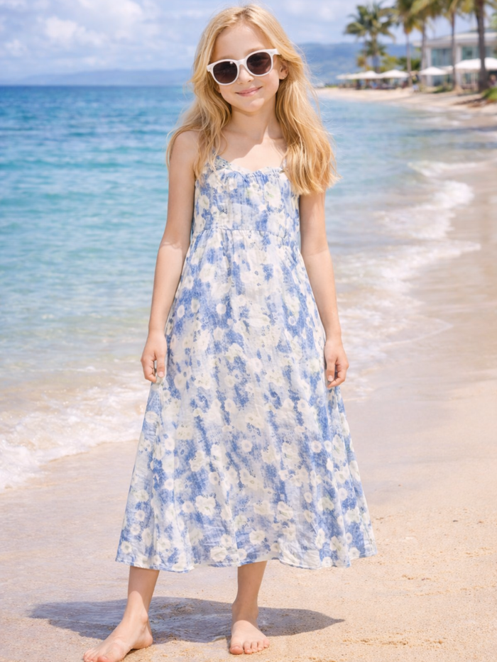 Family Matching Sweetest Summer Floral Vacation Outfit Mia Belle Girls