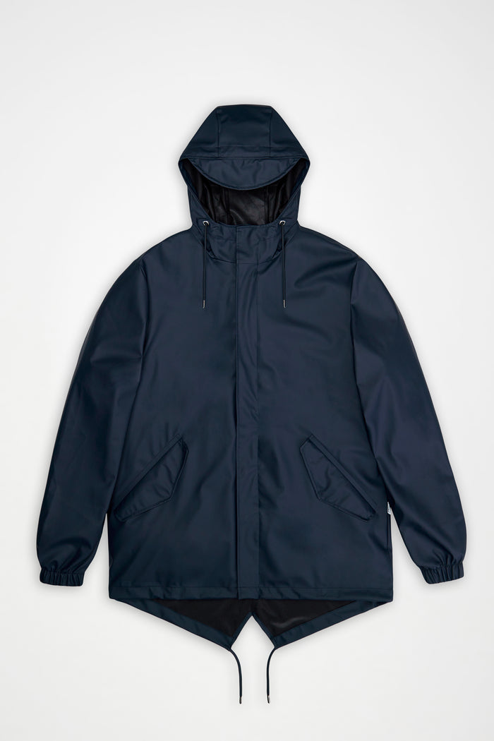 RAINS Fishtail Jacket Navy Jacket