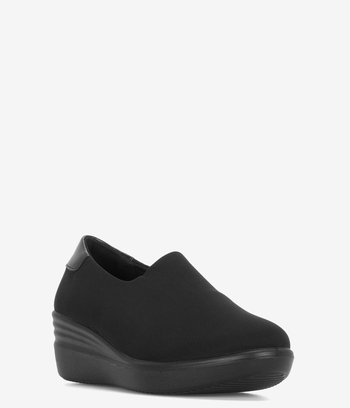 Flexus by Spring Step Noral Wedge Slip-Resistant Shoe - Black