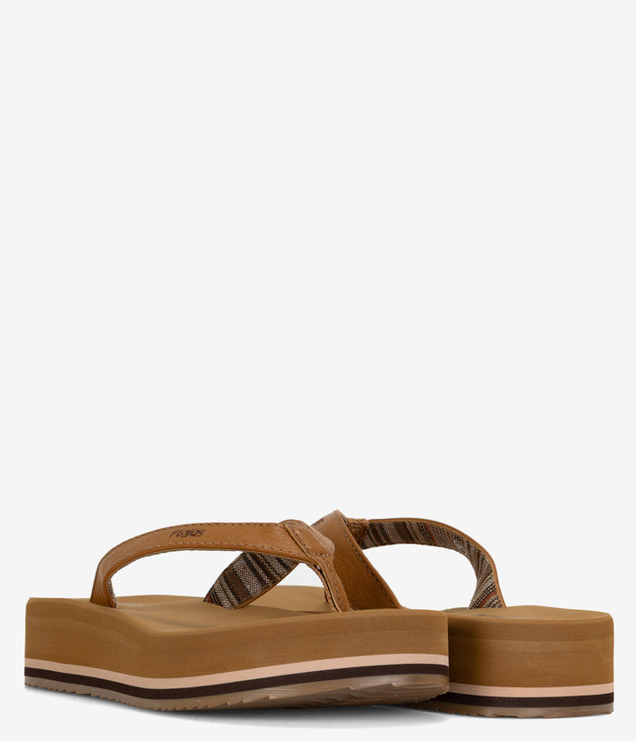 Flojos Sally Platform Sandal - Tan Serape