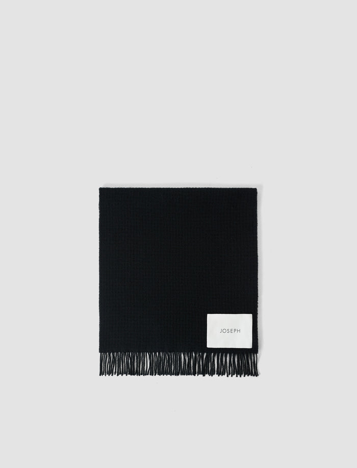 Flora Waffle Wool Scarf