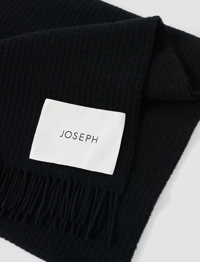 Flora Waffle Wool Scarf