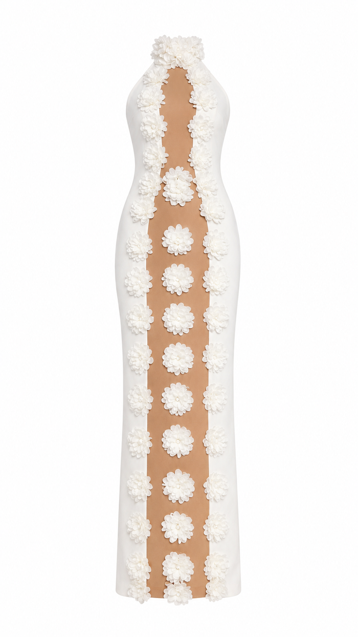 Floral Illusion Maxi Dress - Blossom