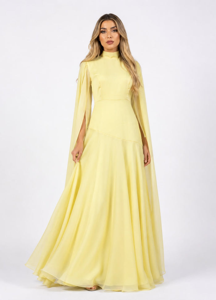 Flowing Sleeve Maxi Dress - Aurora