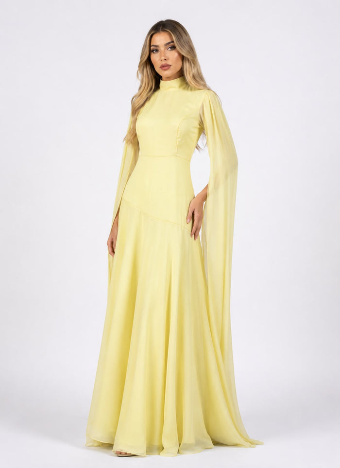 Flowing Sleeve Maxi Dress - Aurora