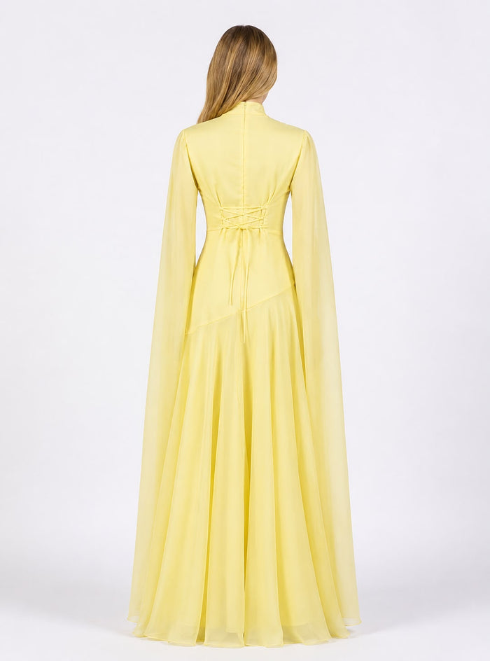 Flowing Sleeve Maxi Dress - Aurora