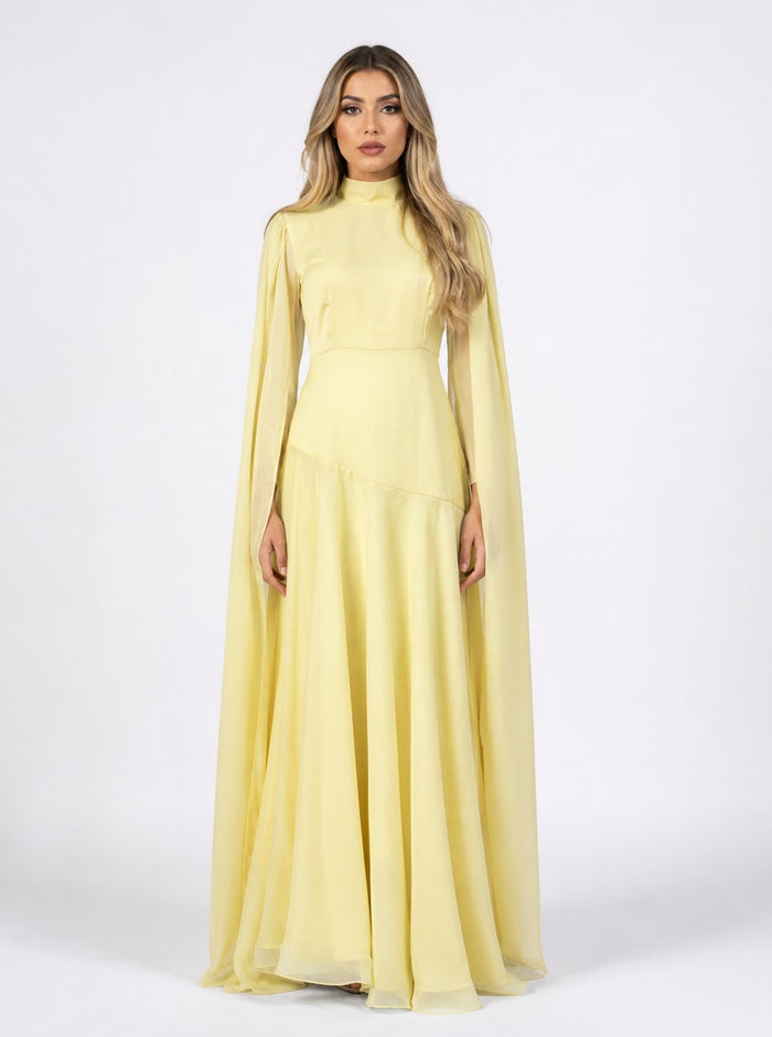 Flowing Sleeve Maxi Dress - Aurora