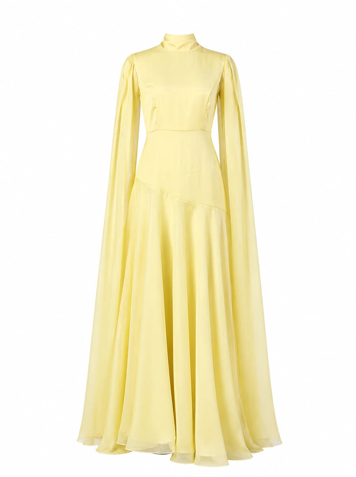 Flowing Sleeve Maxi Dress - Aurora