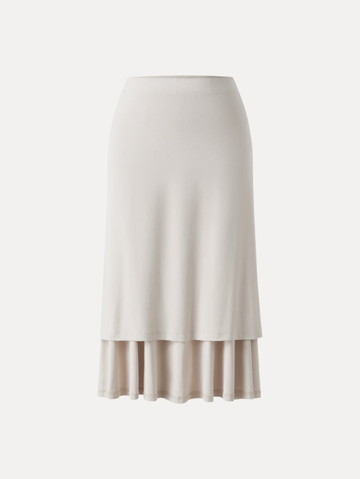 OGLmove Flowy Side A-line Midi Skirt