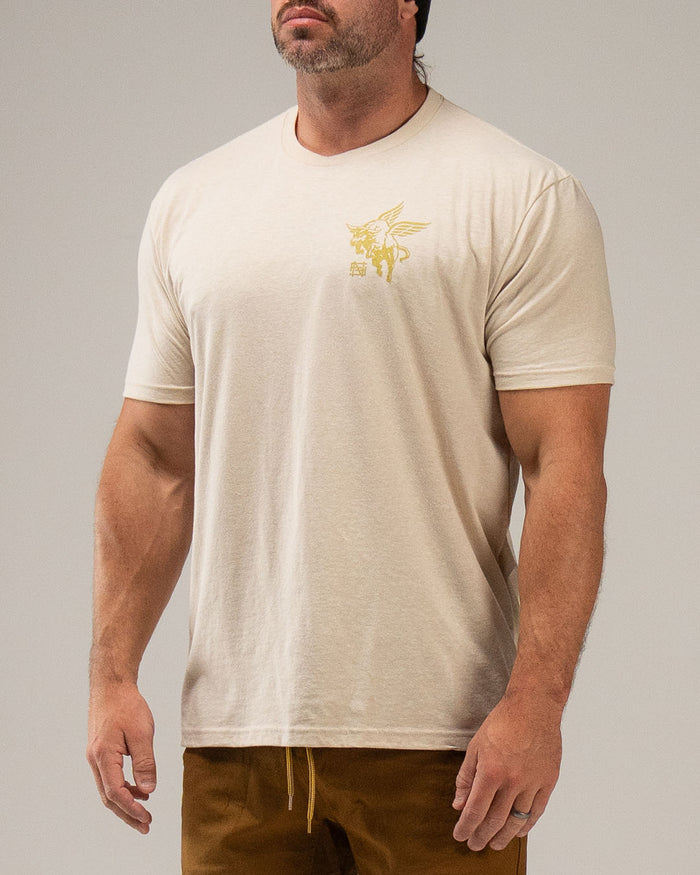 FLYING BULL TEE (CREAM)