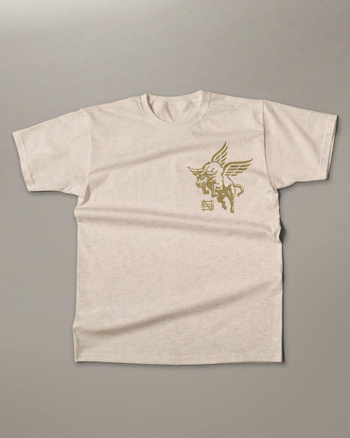 FLYING BULL TEE (CREAM)