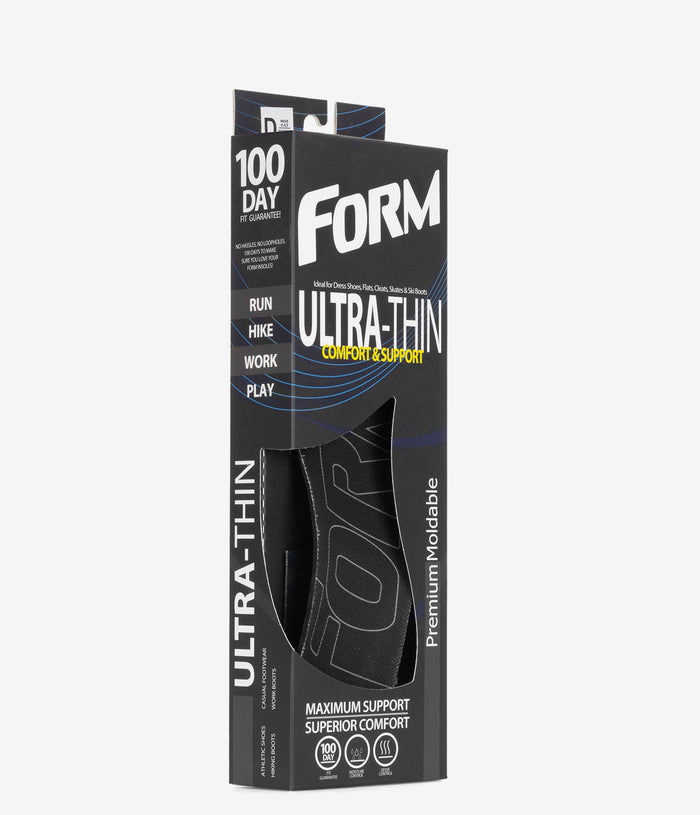 FORM Ultra-Thin Comfort & Relief Insole - Black