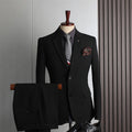 Four Seasons Leisure Business Fashion Slim Fit Wedding Bridesman Suit Men's Wear - Rosymae
