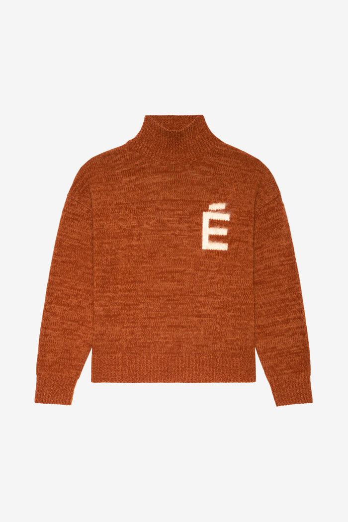 ETUDES STUDIO FUNNEL NECK SWEATER E CAMEL 1