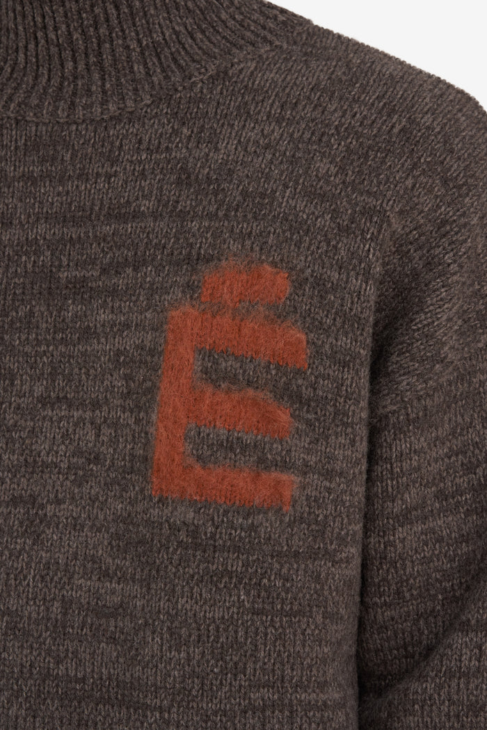 ETUDES STUDIO FUNNEL NECK SWEATER E DARK BROWN 5