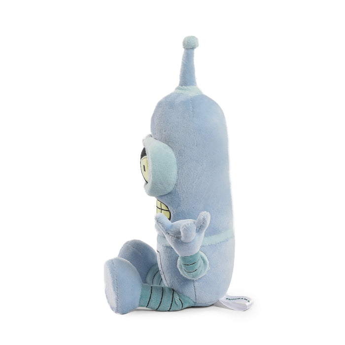 Futurama Bender Phunny plush toy, soft and collectible, featuring Bender's robotic design and detailed fabric texture.