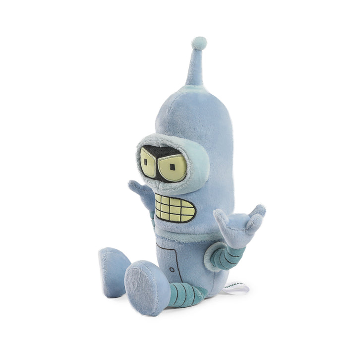 Futurama Bender Phunny plush toy, soft fabric character from the animated series, with detailed features and vibrant colors.