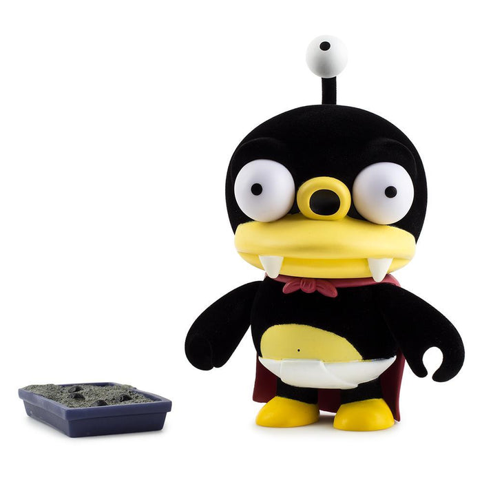 Futurama Furry Little Nibbler 7-inch flocked art figure by Kidrobot, featuring detailed vinyl design of the character.