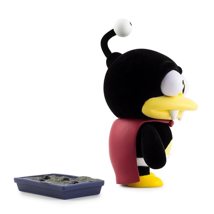 Futurama Furry Little Nibbler 7-inch flocked art figure by Kidrobot, featuring detailed vinyl design of the cartoon character.