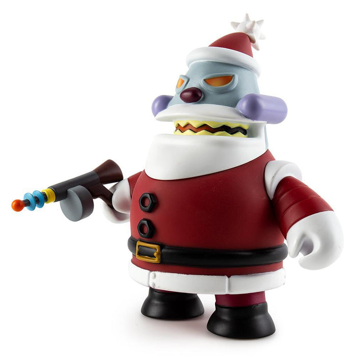 Futurama Robot Santa Claus "Naughty" art figure by Kidrobot, vinyl collectible with detailed design and festive holiday theme.