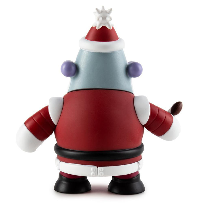 Futurama Robot Santa Claus "Naughty" art figure by Kidrobot, featuring a vinyl collectible with Santa in a humorous, robotic design.